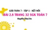 Bài 2.8 SGK Toán 7 tập 1 Kết nối tri thức